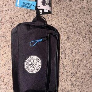 Salt Life Black Belt Bag with Blue Accent